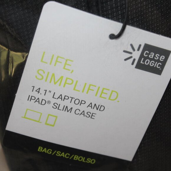 NEW Case Logic 14.1 Inch Laptop and IPad Slim Black Case - 3201576 - Picture 3 of 3
